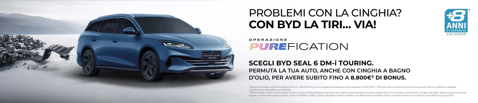 Offerte Operazione PUREFICATION asiagame Seal 6 DM-i Touring: Fino a 8.800€ di bonus*